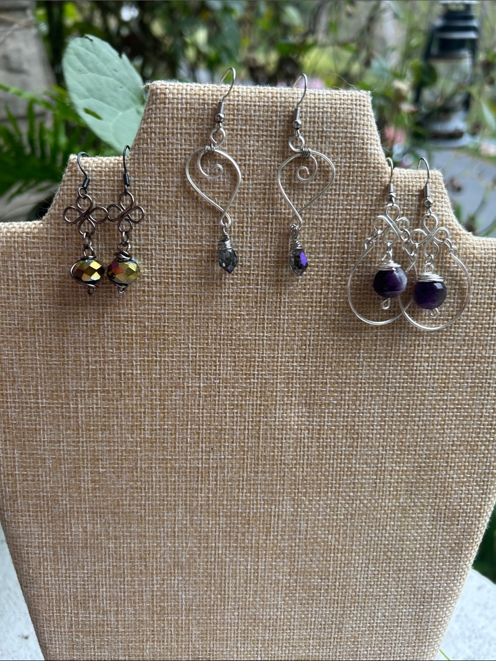Artisan made dangle earrings bundle